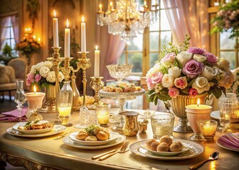 Enchanted Feast: A Romantic Culinary Experience Fit for a Queen, Celebrating Love with Exquisite Dishes and Dreamy Ambiance for Everyday Fantasy Moments