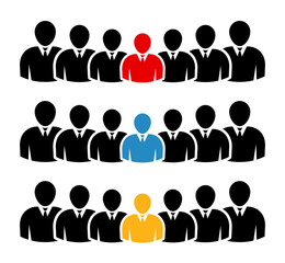 Symbol, ikona ludzi. Plik wektorowy.