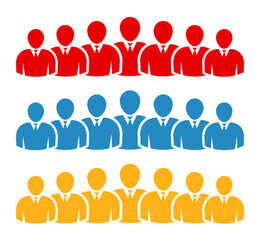 Symbol, ikona ludzi. Plik wektorowy.