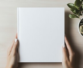 Obraz premium Blank White Book Mockup
