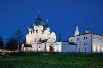 Beneath the Stars: A Timeless Church Illuminated at Night, Sheltering Memories in its Starlit Embrace.