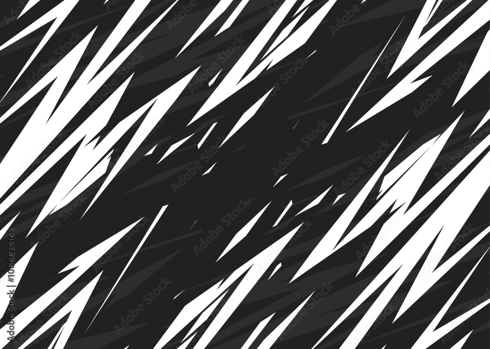 Aufkleber Abstract background with seamless sharp and slash line pattern. Raw scratch pattern