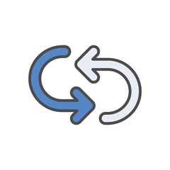 Repeat  vector icon stock illustration