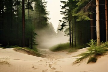 sand and forest a warm beige color sand paired with a deep rich