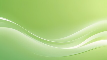 Abstract Green and White Wavy Background