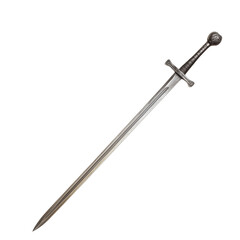 fencing metal historical sword isolated on transparent background