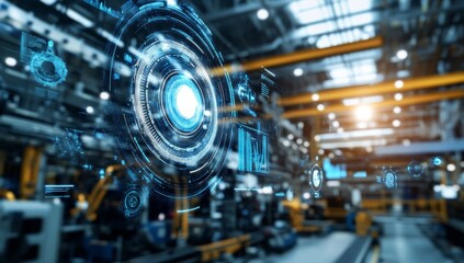 Futuristic Industrial Technology Interface