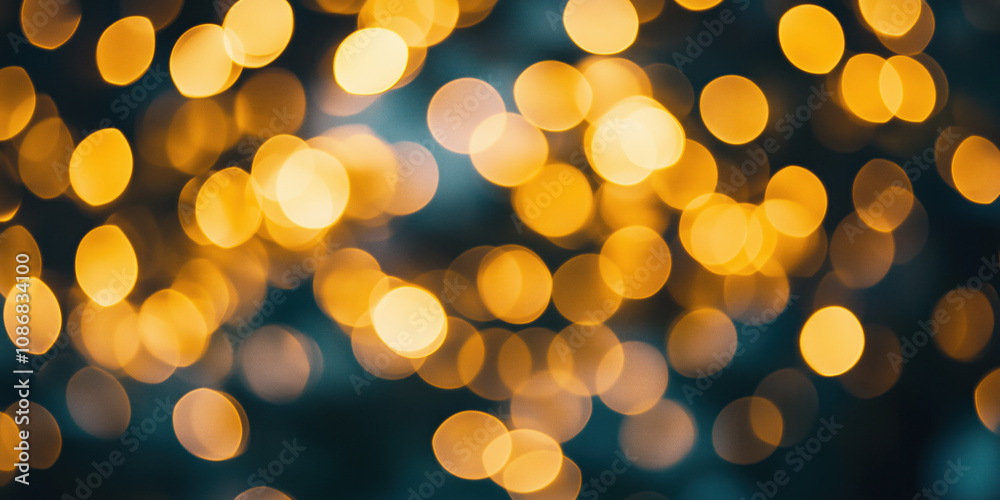 Poster abstract background with bokeh lights. christmas festive background image. created with generative a