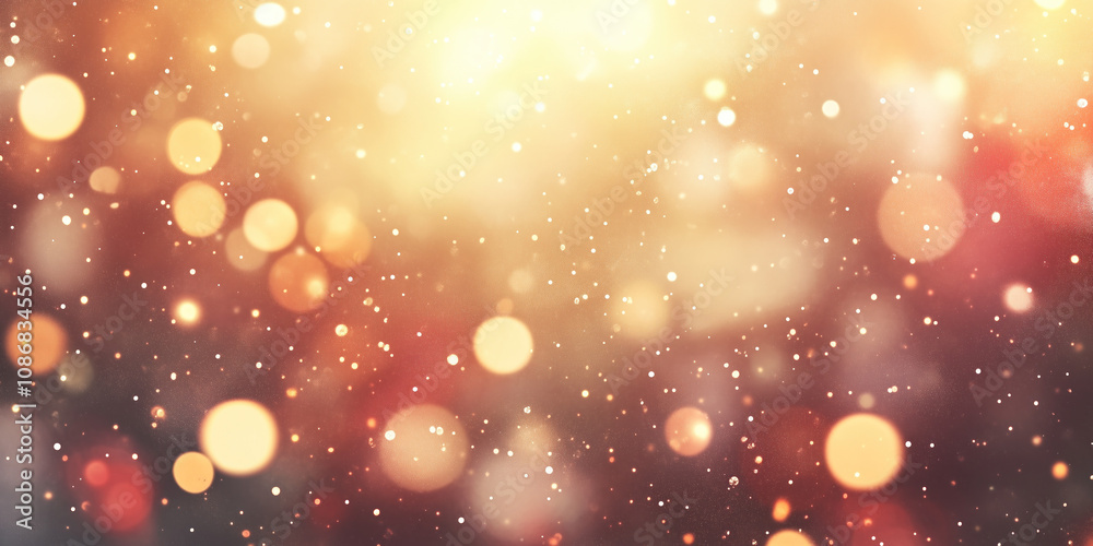 Poster abstract background with bokeh lights. christmas festive background image. created with generative a