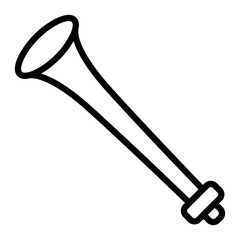 Vuvuzela Vector Line Icon Design