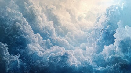 Naklejka premium Heavenly Cloudscape