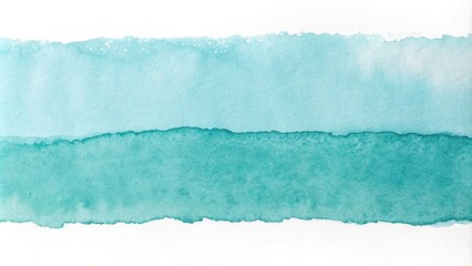 Fototapeta premium Soft aquamarine watercolor strip with subtle gradient effect, aquamarine, nature inspired, strip, delicate, gradient