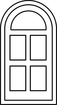 recommend clip art: Door outline vector