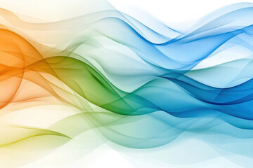 Obraz premium Abstract Background - Blue Green Wave