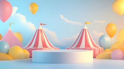 circus exterior podium design 