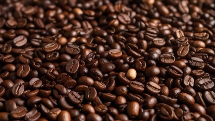 Fototapeta premium Roasted coffee beans background