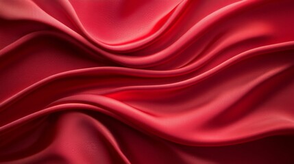 Obraz premium Red Silk Fabric Background