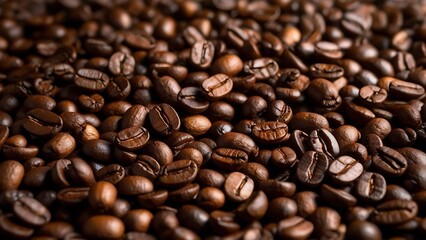 Fototapeta premium Roasted coffee beans background