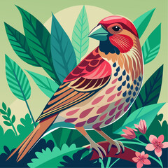 Obraz premium Bird In Park Vectors