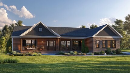 Charming Suburban Home Exterior