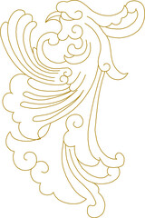 Vector sketch illustration silhouette design ornament decoration abstract classic vintage ethnic traditional 