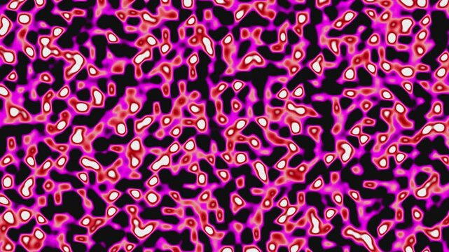 A very colorful and detailed of pink and black. The pink is very bright and stands out