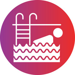 Swimming Icon Style