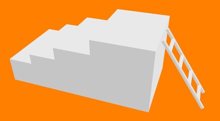 illustration of building background stairs