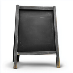 Obraz premium Black A-frame chalkboard in minimalist style