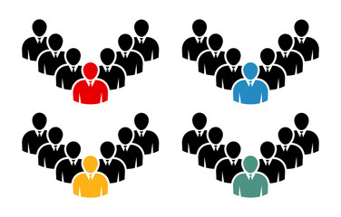 Symbol, ikona ludzi. Plik wektorowy.