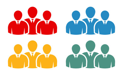 Symbol, ikona ludzi. Plik wektorowy.