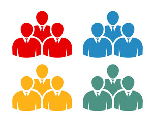 Symbol, ikona ludzi. Plik wektorowy.