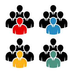 Symbol, ikona ludzi. Plik wektorowy.