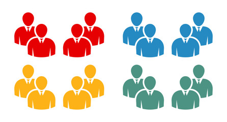 Symbol, ikona ludzi. Plik wektorowy.