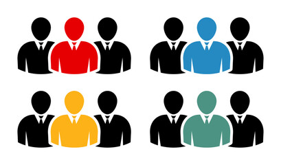 Symbol, ikona ludzi. Plik wektorowy. © robert6666