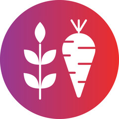 High Fiber Food Icon Style