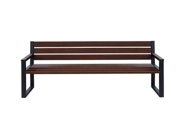 park bench isolated on white background. outdoor furniture