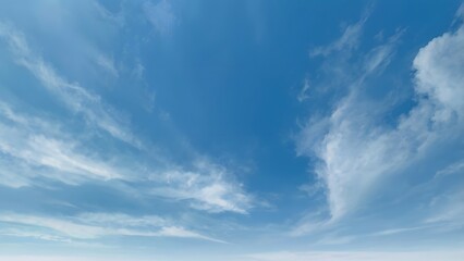 wallpaper white clouds in clear blue sky  graphic, panorama, pattern, freedom white, nature, background, bright, sky, light, weather, clear, summer, day, clouds, climate, sunlight, cloudy, fluffy, air