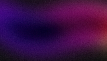 Purple blue red glowing color noisy gradient backgrounds. Abstract soft dark colors glowing grainy gradient, vibrant color spot, wave shaped, noise texture backdrop design