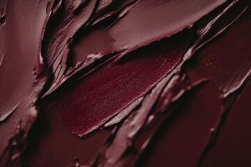 Burgundy Lipstick Texture for Beauty and Fashion Concepts