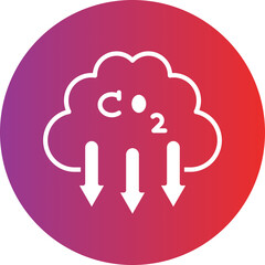 Greenhouse Gases Icon Style