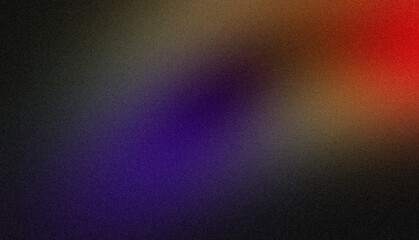 Red orange purple glowing color noisy gradient backgrounds. Abstract soft dark colors glowing grainy gradient, vibrant color spot, wave shaped, noise texture backdrop design
