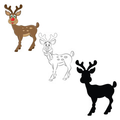 Bundle of reideers for Christmas decorations