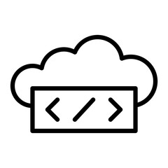 Container Vector Line Icon Design