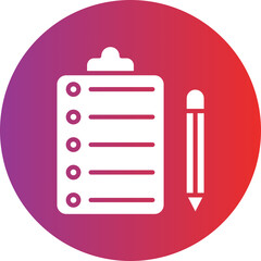 School Test Icon Style