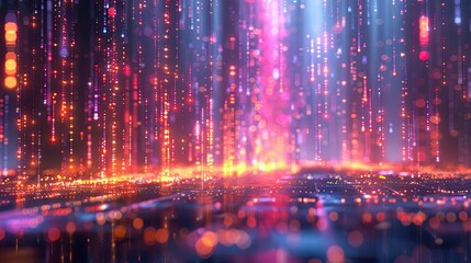 Abstract representation of big data analytics