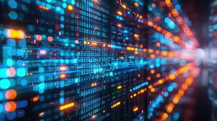 Abstract representation of big data analytics