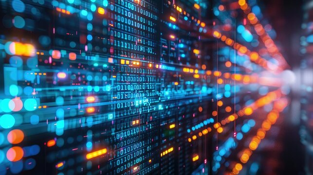 Abstract representation of big data analytics