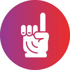 Obraz premium Foam Hand Icon Style