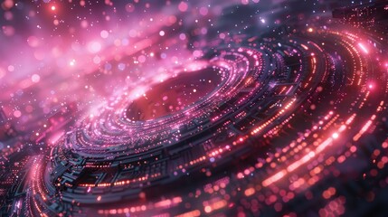 Obraz premium Abstract representation of cyber space security